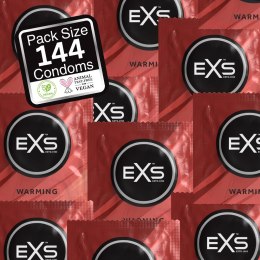 EXS Warming 144 szt. prezerwatywy rozgrzewające, cienkie, 54 mm