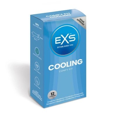 EXS Cooling 12 szt. prezerwatywy chłodzące, lateksowe, szerokość 54 mm EXS Cooling 12 szt. prezerwatywy chłodzące, lateksowe, szerokość 54 mm