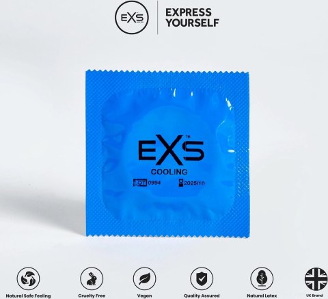 EXS Cooling 12 szt. prezerwatywy chłodzące, lateksowe, szerokość 54 mm EXS Cooling 12 szt. prezerwatywy chłodzące, lateksowe, szerokość 54 mm