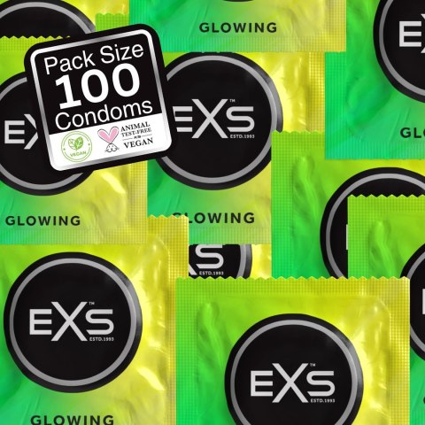 Prezerwatywy świecące 100 szt EXS Prezerwatywy świecące 100 szt EXS