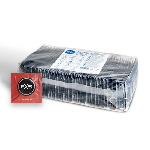 Prezerwatywy truskawkowe 100 szt EXS Prezerwatywy truskawkowe 100 szt EXS