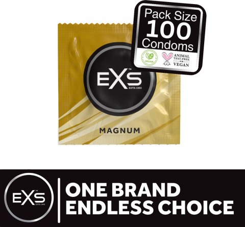 Prezerwatywy większe Magnum 100 szt EXS Prezerwatywy większe Magnum 100 szt EXS