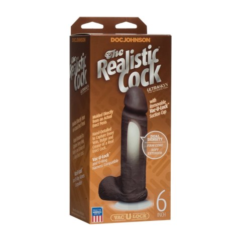 Doc Johnson - Dildo z jądrami i przyssawką Ultraskyn 16 cm Doc Johnson - Dildo z jądrami i przyssawką Ultraskyn 16 cm