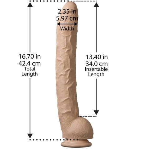 Doc Johnson - Dildo z jądrami i przyssawką klasyczne Doc Johnson - Dildo z jądrami i przyssawką klasyczne