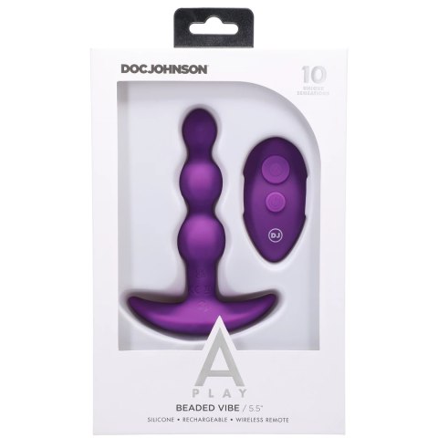Doc Johnson - Silikonowy korek analny z pilotem zdalnego sterowania Doc Johnson - Silikonowy korek analny z pilotem zdalnego sterowania