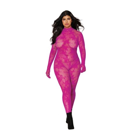 Dreamgirl - Bodystocking - kwiaty - diamenty - Azalea - plus size Dreamgirl - Bodystocking - kwiaty - diamenty - Azalea - plus size