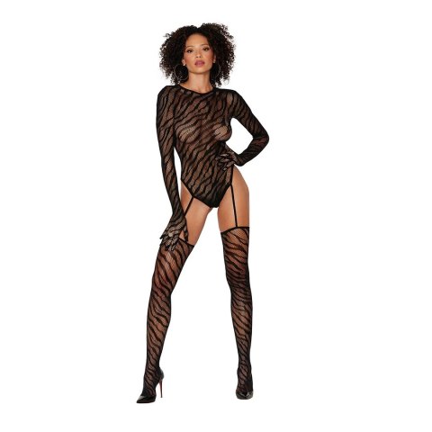 Dreamgirl - Bodystocking - podwiązki - pończochy - rozmiar uniwersalny Dreamgirl - Bodystocking - podwiązki - pończochy - rozmiar uniwersalny
