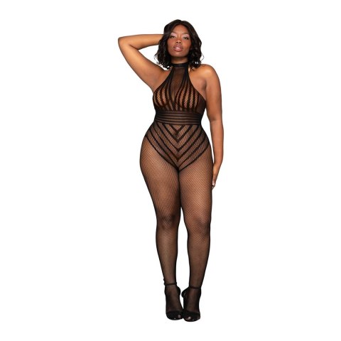 Dreamgirl - Bodystocking z rajstopami - plus size Dreamgirl - Bodystocking z rajstopami - plus size