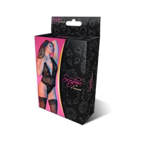 Magic Silk - Body z głębokim dekoltem SM Magic Silk - Body z głębokim dekoltem SM