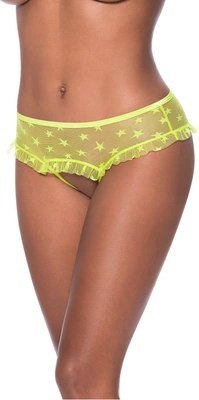 Magic Silk - Hipster ze spódniczką i otwartym krokiem - S/M Magic Silk - Hipster ze spódniczką i otwartym krokiem - S/M
