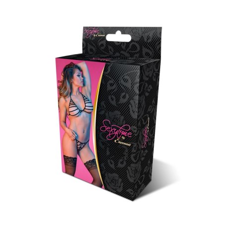 Magic Silk - Komplet biustonosz + stringi - S/M Magic Silk - Komplet biustonosz + stringi - S/M