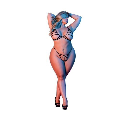 Magic Silk - Komplet biustonosz + stringi - plus size Magic Silk - Komplet biustonosz + stringi - plus size