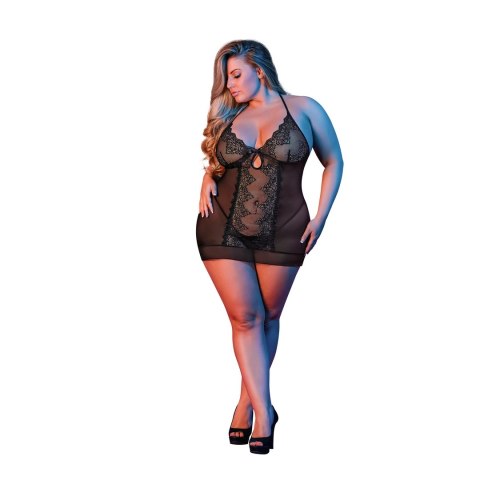 Magic Silk - Komplet koszula nocna i stringi - plus size Magic Silk - Komplet koszula nocna i stringi - plus size