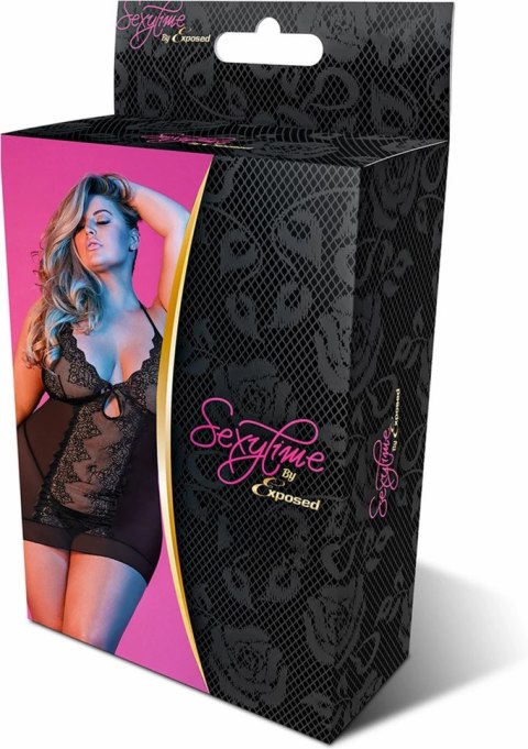 Magic Silk - Komplet koszula nocna i stringi - plus size Magic Silk - Komplet koszula nocna i stringi - plus size