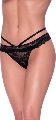 Magic Silk - Majtki na paskach z wycięciem - LXL Magic Silk - Majtki na paskach z wycięciem - LXL