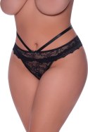 Magic Silk - Majtki na paskach z wycięciem - plus size