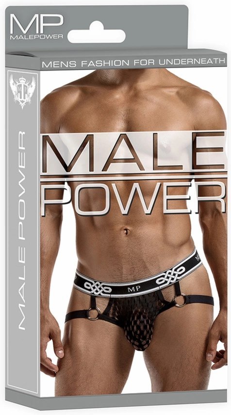 Stringi z otwartym tyłem Jock Ring SM Male Power Stringi z otwartym tyłem Jock Ring SM Male Power
