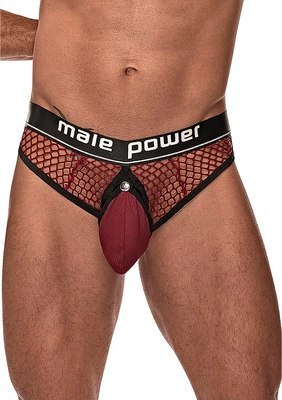 Stringi z siatki z kieszenią SM Male Power Stringi z siatki z kieszenią SM Male Power