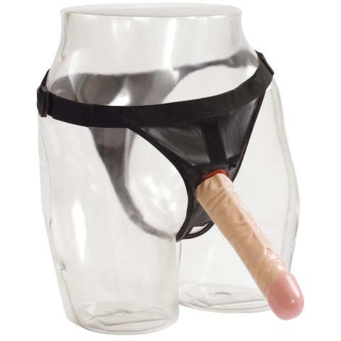 Doc Johnson - Dildo z uprzężą 20 cm Doc Johnson - Dildo z uprzężą 20 cm