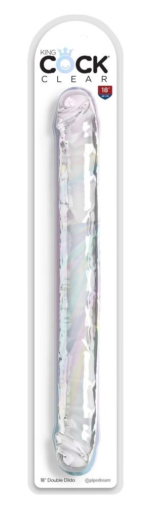 KKC - Podwójne Przezroczyste Dildo 18in. Double Dildo Clear 46 CM KKC - Podwójne Przezroczyste Dildo 18in. Double Dildo Clear 46 CM