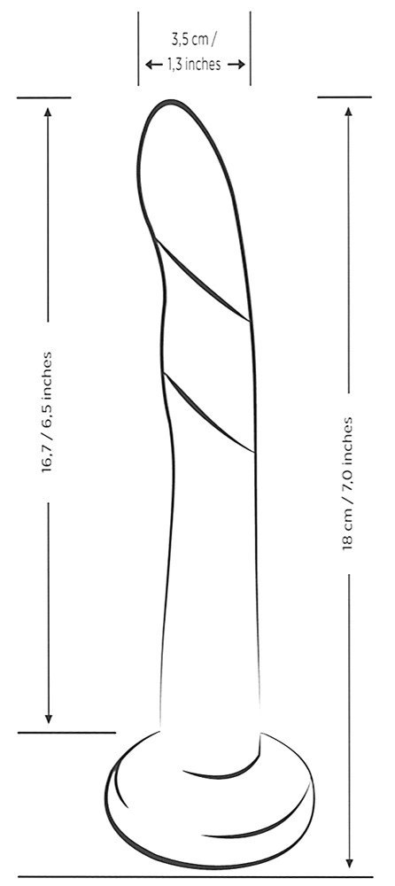 ROMP - Eleganckie Faliste Dildo Dwukolorowe Dizi ROMP - Eleganckie Faliste Dildo Dwukolorowe Dizi