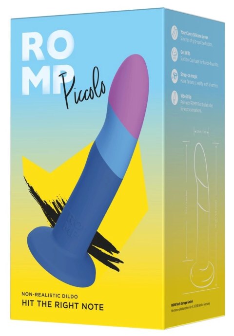 ROMP - Eleganckie Faliste Dildo Dwukolorowe Piccolo ROMP - Eleganckie Faliste Dildo Dwukolorowe Piccolo