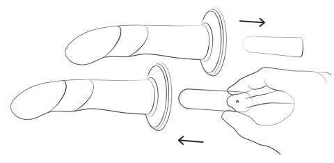 ROMP - Eleganckie Faliste Dildo Dwukolorowe Piccolo ROMP - Eleganckie Faliste Dildo Dwukolorowe Piccolo
