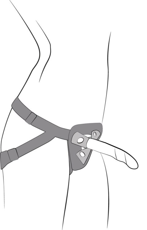 ROMP - Zestaw Dildo Dwukolorowe Z Uprzężą Strap-On Piccolo Pegging Kit ROMP - Zestaw Dildo Dwukolorowe Z Uprzężą Strap-On Piccolo Pegging Kit