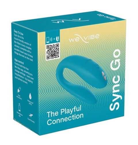 We-Vibe - Wibrator Dla Par Zdalnie Sterowany Sync Go Turquoise We-Vibe - Wibrator Dla Par Zdalnie Sterowany Sync Go Turquoise