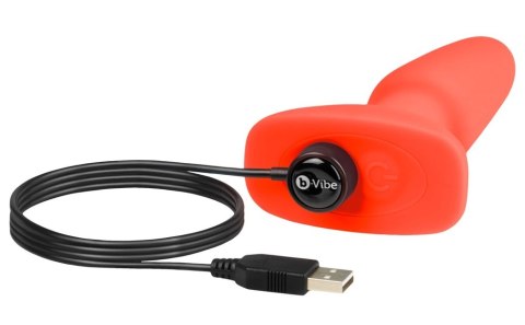 B-Vibe - Korek Analny Z Wibracjami I Pilotem Rimming 2 Pomarańczowy B-Vibe - Korek Analny Z Wibracjami I Pilotem Rimming 2 Pomarańczowy