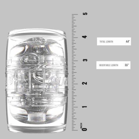 Fleshlight Toys - Przezroczysty Masturbator Ręczny Z Otworem Pochwy Lub Odbytu Fleshlight Toys - Przezroczysty Masturbator Ręczny Z Otworem Pochwy Lub Odbytu