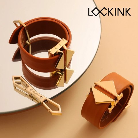 LOCKINK - Zestaw skórzanych kajdanek LOCKINK - Zestaw skórzanych kajdanek