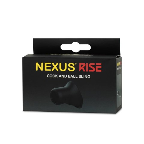 Nexus - Silikonowy Pierścień Uchwyt Na Penisa I Jądra Rise Czarny Nexus - Silikonowy Pierścień Uchwyt Na Penisa I Jądra Rise Czarny