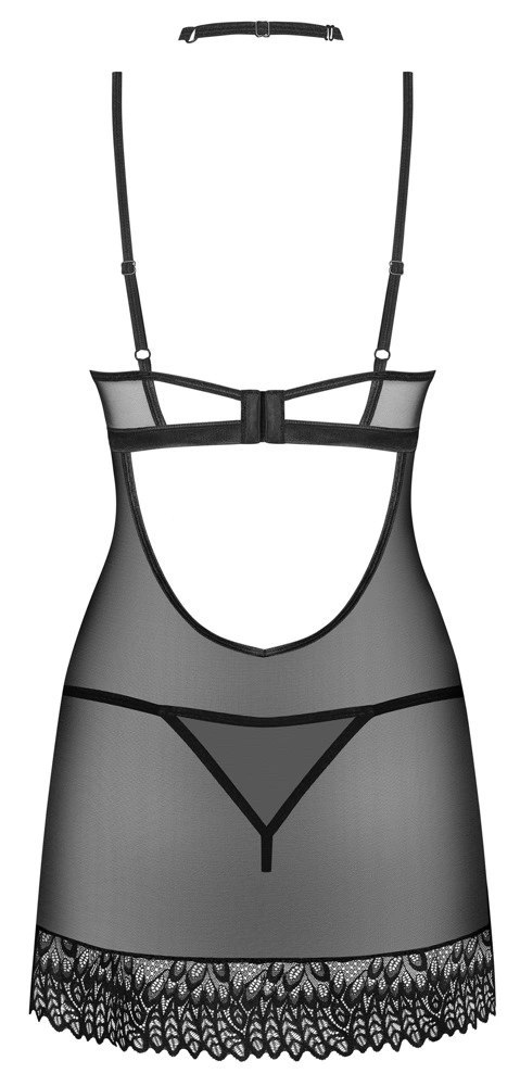 Obsessive - Seksowna Koszulka Nocna + Stringi i Choker Donarella M/L Obsessive - Seksowna Koszulka Nocna + Stringi i Choker Donarella M/L