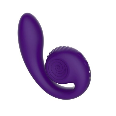 Snail Vibe Gizi Fioletowy - Spiralny Wibrator Dwusilnikowy, silikonowy Snail Vibe Gizi Fioletowy - Spiralny Wibrator Dwusilnikowy, silikonowy