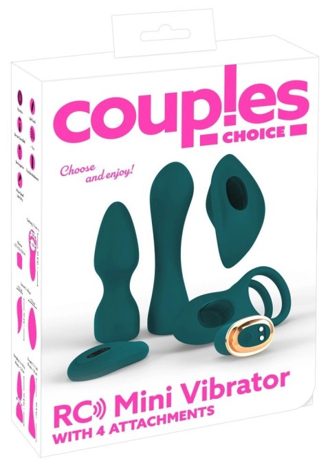Couples Choice - Zestaw Mini Wibratorów Dla Par 4 szt Zielone Couples Choice - Zestaw Mini Wibratorów Dla Par 4 szt Zielone