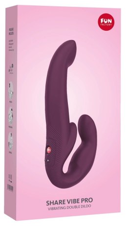 Fun Factory Share Vibe Pro Cool Violet - dwustronny model z wibracjami, silikon