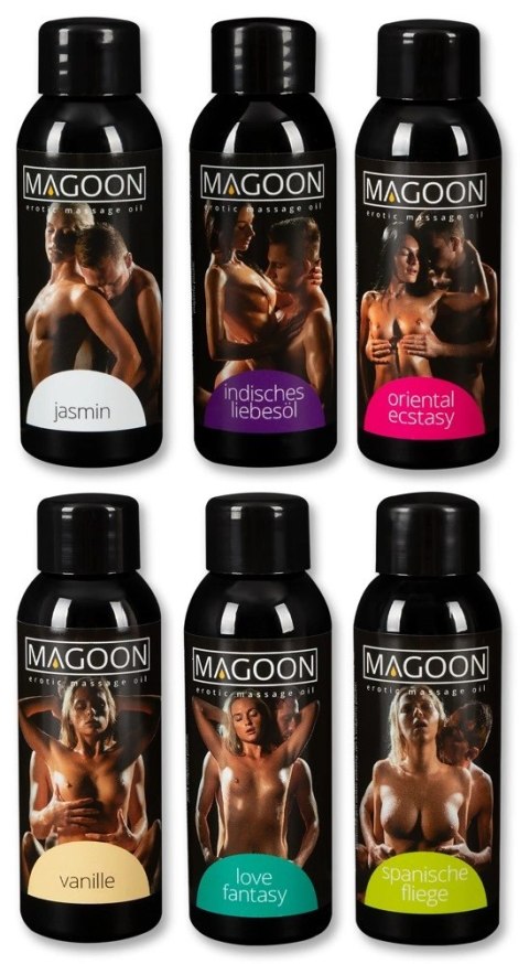 Magoon - Zestaw 6 Najlepszych Olejków Do Masażu 50 ml Magoon - Zestaw 6 Najlepszych Olejków Do Masażu 50 ml