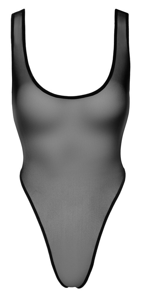 Noir - Seksowne Półprzezroczyste Body Czarne L Noir - Seksowne Półprzezroczyste Body Czarne L