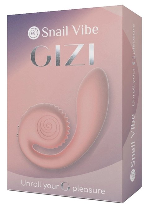 Snail Vibe - Wibrator Ślimak Zakrzywiony Ze Stymulacją Łechtaczki Gizi Brzoskwiniowy Snail Vibe - Wibrator Ślimak Zakrzywiony Ze Stymulacją Łechtaczki Gizi Brzoskwiniowy