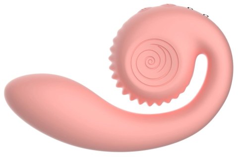 Snail Vibe - Wibrator Ślimak Zakrzywiony Ze Stymulacją Łechtaczki Gizi Brzoskwiniowy Snail Vibe - Wibrator Ślimak Zakrzywiony Ze Stymulacją Łechtaczki Gizi Brzoskwiniowy