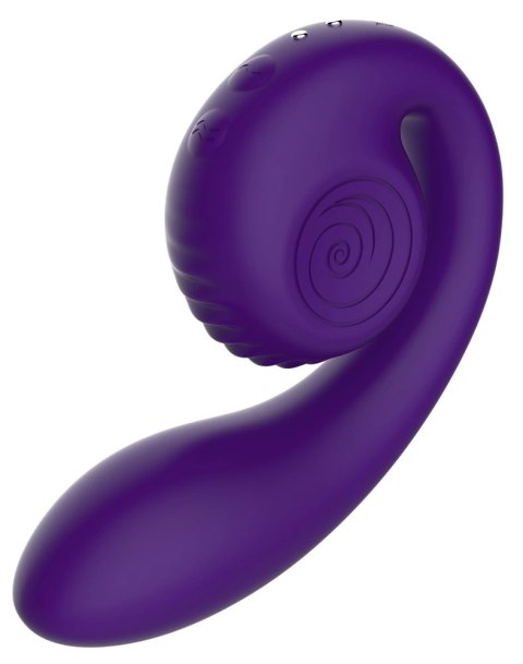 Snail Vibe - Wibrator Ślimak Zakrzywiony Ze Stymulacją Łechtaczki Gizi Fioletowy Snail Vibe - Wibrator Ślimak Zakrzywiony Ze Stymulacją Łechtaczki Gizi Fioletowy
