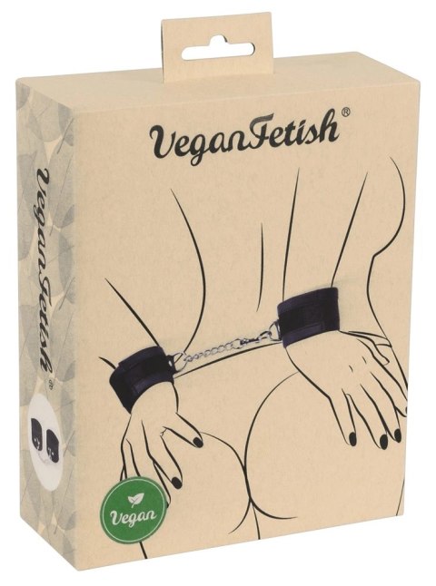 Vegan Fetish - Kajdanki Z Zapięciem Na Rzepy I Łańcuszkiem Vegan Fetish - Kajdanki Z Zapięciem Na Rzepy I Łańcuszkiem
