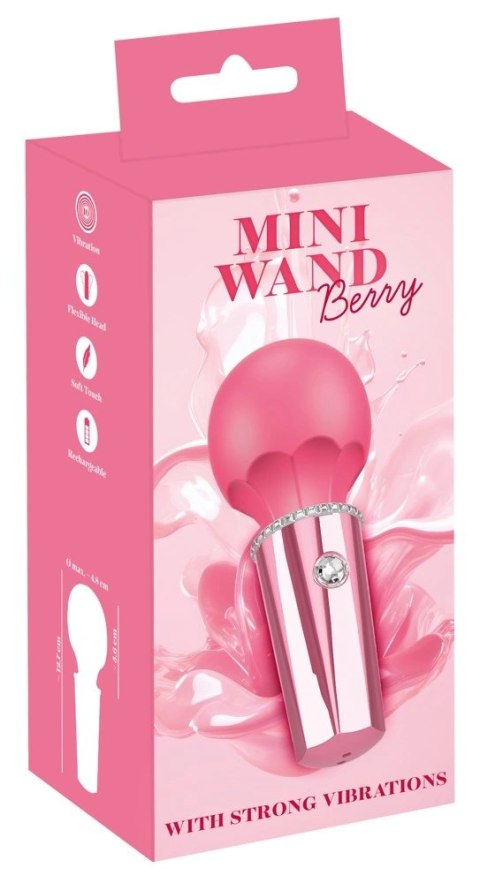 Yout2Toys - Mini Masażer Łechtaczki Różowy Mini Wand Berry Yout2Toys - Mini Masażer Łechtaczki Różowy Mini Wand Berry