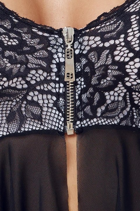 Cottelli LINGERIE - Seksowna Otwarta Haleczka Z Koronką + Stringi Bez Krocza L Cottelli LINGERIE - Seksowna Otwarta Haleczka Z Koronką + Stringi Bez Krocza L
