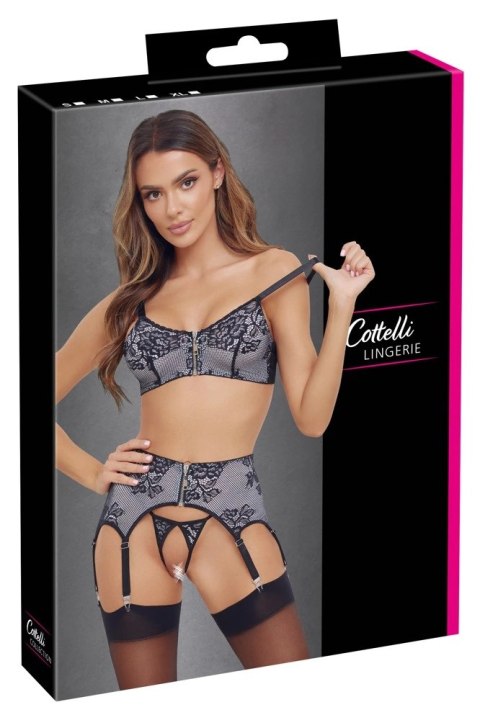 Cottelli LINGERIE - Seksowny 3-Częściowy Set Z Delikatną Koronką M Cottelli LINGERIE - Seksowny 3-Częściowy Set Z Delikatną Koronką M