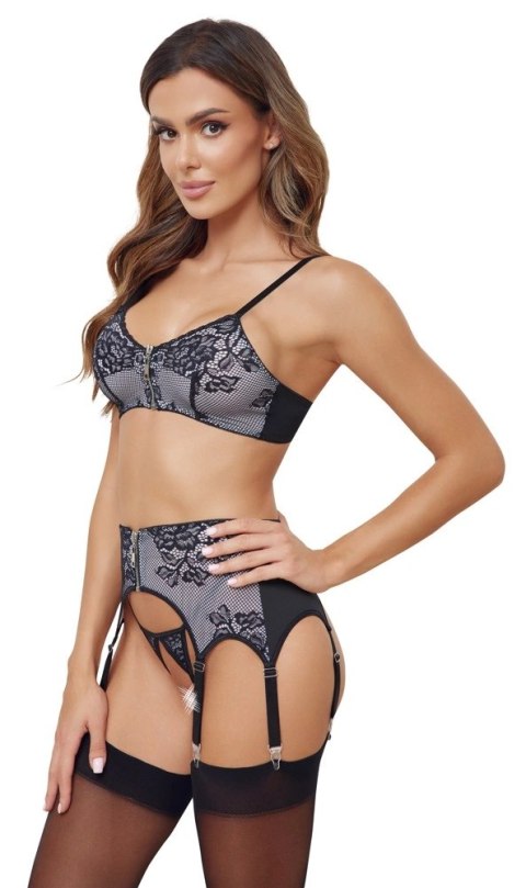 Cottelli LINGERIE - Seksowny 3-Częściowy Set Z Delikatną Koronką M Cottelli LINGERIE - Seksowny 3-Częściowy Set Z Delikatną Koronką M