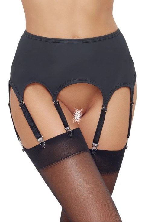Cottelli LINGERIE - Seksowny Matowy Pas Do Pończoch Z 8 Szelkami Czarny S Cottelli LINGERIE - Seksowny Matowy Pas Do Pończoch Z 8 Szelkami Czarny S