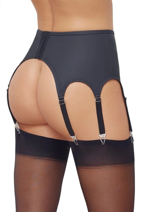 Cottelli LINGERIE - Seksowny Matowy Pas Do Pończoch Z 8 Szelkami Czarny S Cottelli LINGERIE - Seksowny Matowy Pas Do Pończoch Z 8 Szelkami Czarny S