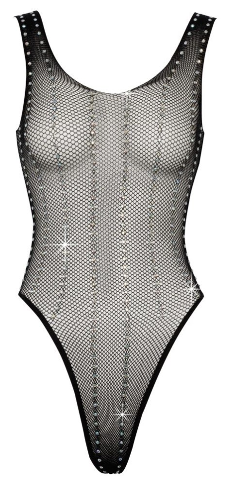 Fantasy by Cottelli Collection - Klasyczne Siateczkowe Czarne Body S-L Fantasy by Cottelli Collection - Klasyczne Siateczkowe Czarne Body S-L